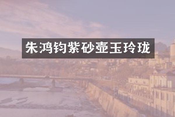 朱鸿钧紫砂壶玉玲珑