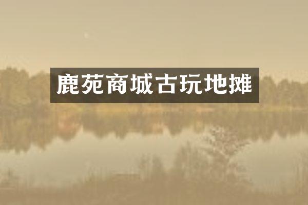 鹿苑商城古玩地摊