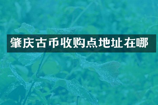 肇庆古币收购点地址在哪