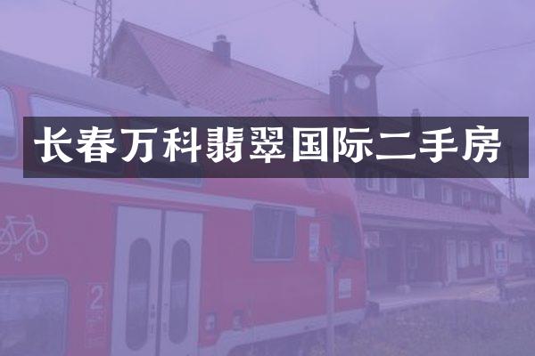 长春万科翡翠国际二手房