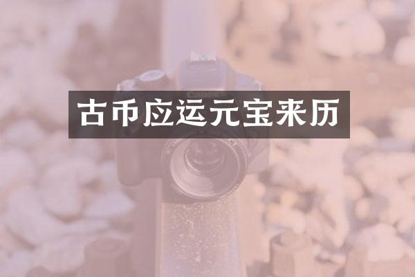古币应运元宝来历