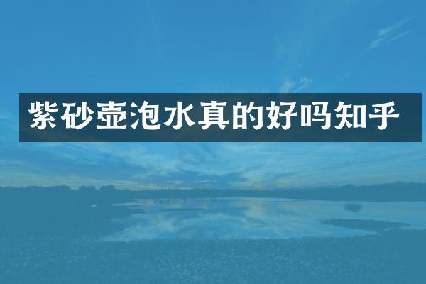 紫砂壶泡水真的好吗知乎