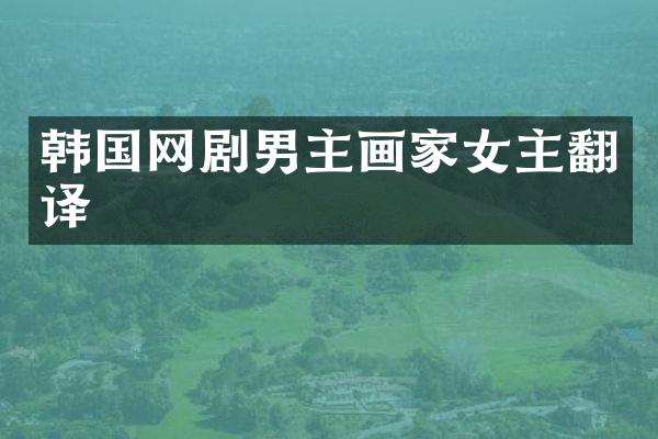 韩国网剧男主画家女主翻译