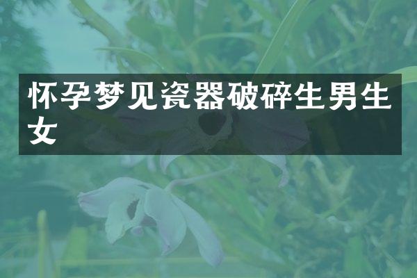 怀孕梦见瓷器破碎生男生女