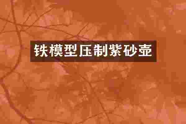 铁模型压制紫砂壶