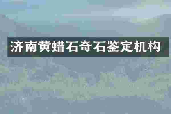 济南黄蜡石奇石鉴定机构