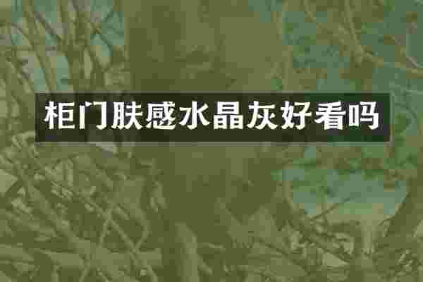 柜门肤感水晶灰好看吗