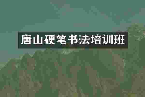唐山硬笔书法培训班