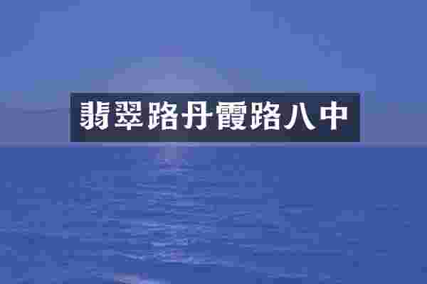 翡翠路丹霞路八中