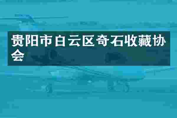 贵阳市白云区奇石收藏协会