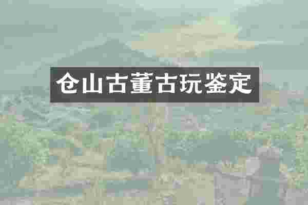 仓山古董古玩鉴定