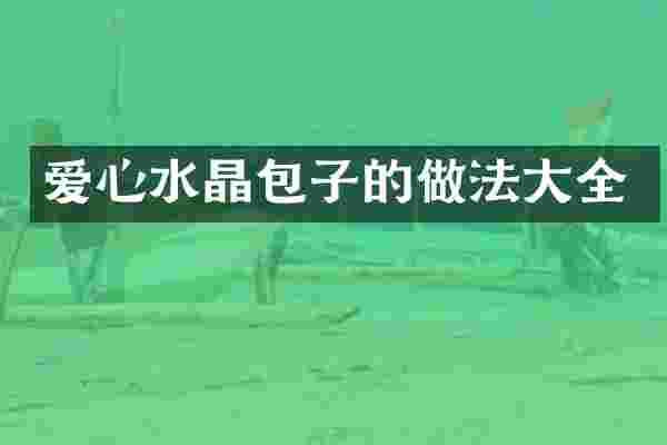 爱心水晶包子的做法大全