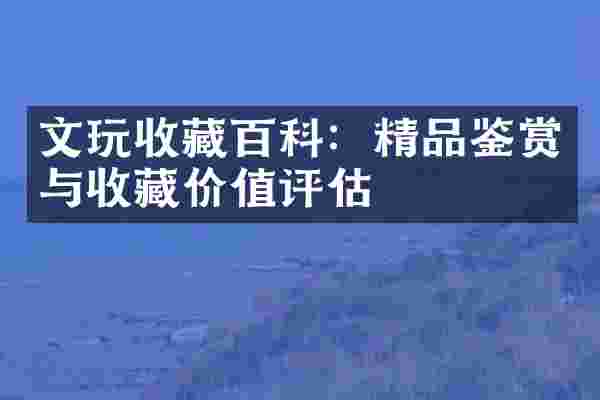 文玩收藏百科：精品鉴赏与收藏价值评估