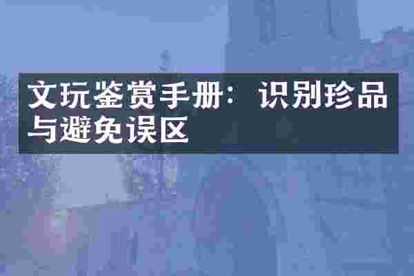 文玩鉴赏手册：识别珍品与避免误区