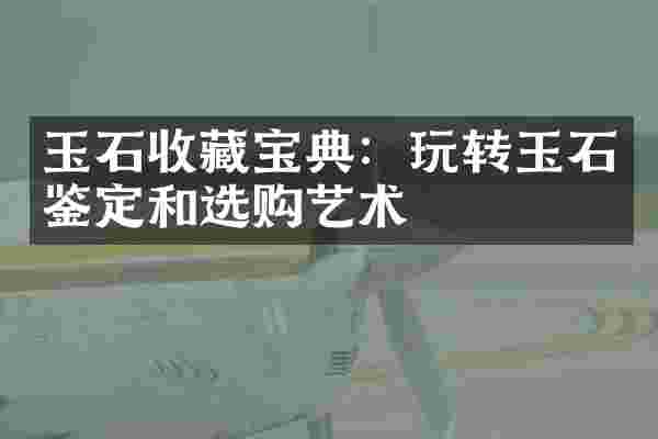 玉石收藏宝典：玩转玉石鉴定和选购艺术