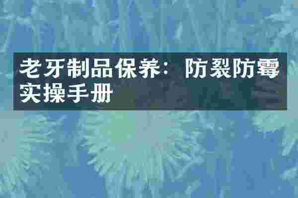 老牙制品保养：防裂防霉实操手册