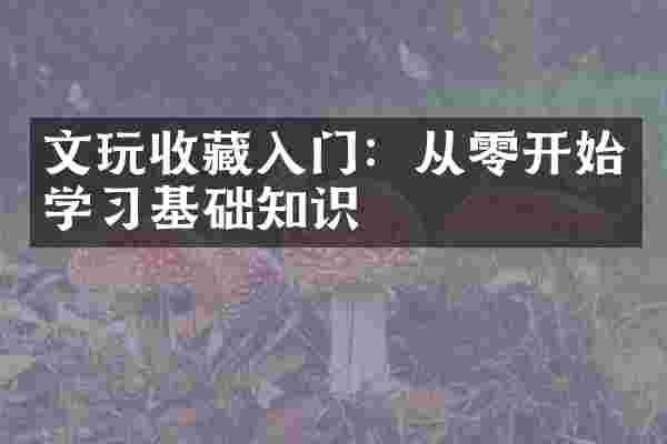 文玩收藏入门：从零开始学习基础知识