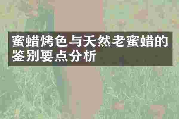 蜜蜡烤色与天然老蜜蜡的鉴别要点分析