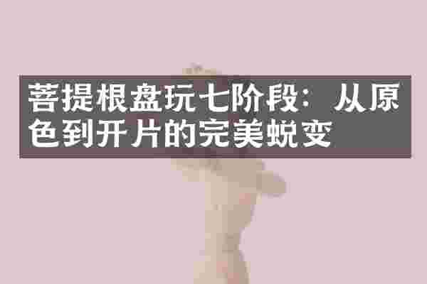 菩提根盘玩七阶段：从原色到开片的完美蜕变